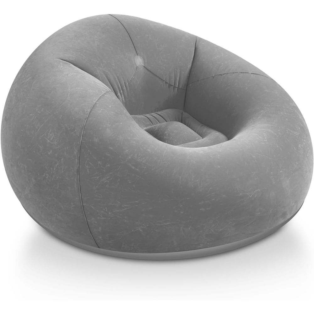 Kids Outdoor Loungers - Sillones Inflables Tipo Puff, Sofá Gris