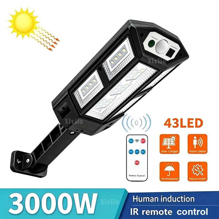 Balance Beam Outdoor - Luces de calle solares de 3000W,