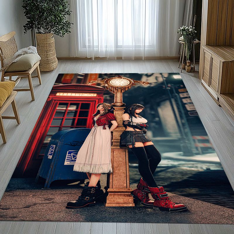 Kids Outdoor Flooring - Alfombra antideslizante clásica con dibujos animados