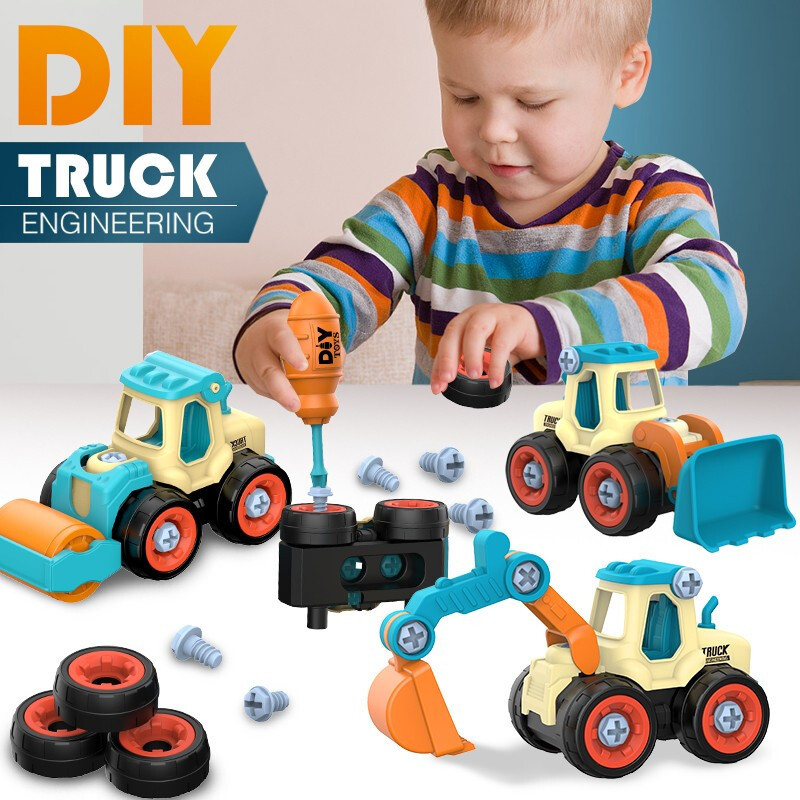 Kids Outdoor Excavator - Tuerca desmontaje carga descarga ingeniería camión