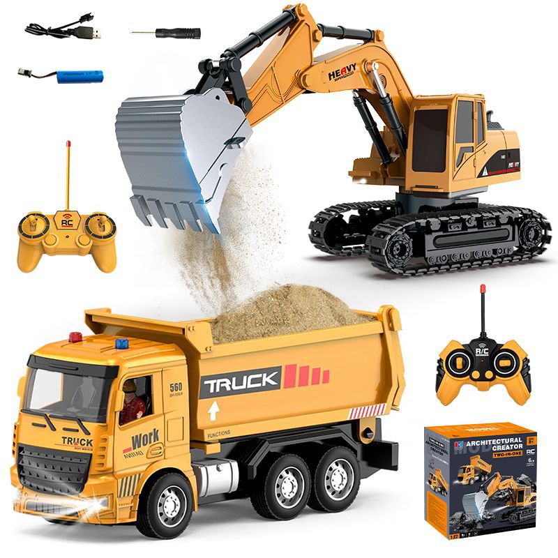 Kids Outdoor Excavator - Excavadora de Juguete a Control Remoto