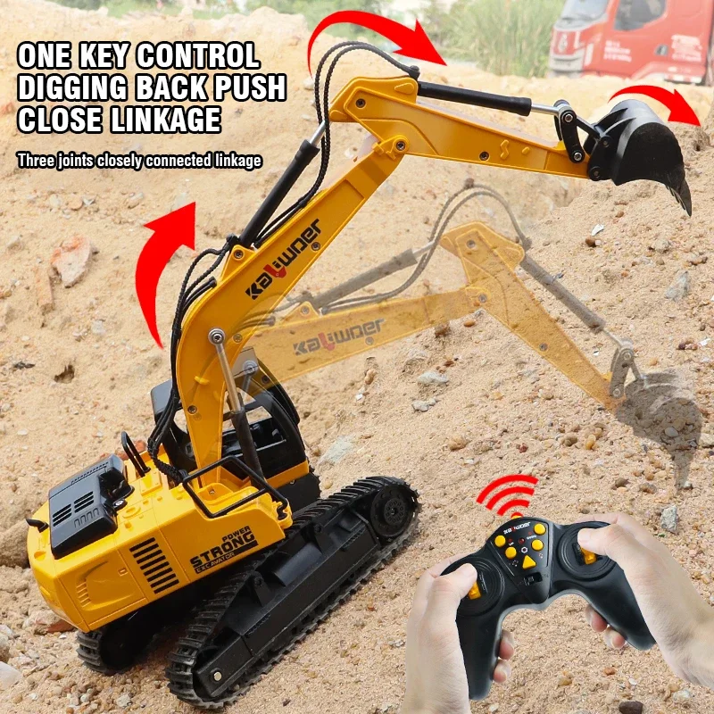 Kids Outdoor Excavator - Huina Rc excavadora 1/24 9Ch coches