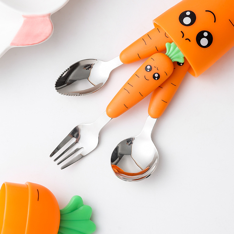 Kids Outdoor Kitchen Set - Juego de vajilla de zanahorias para