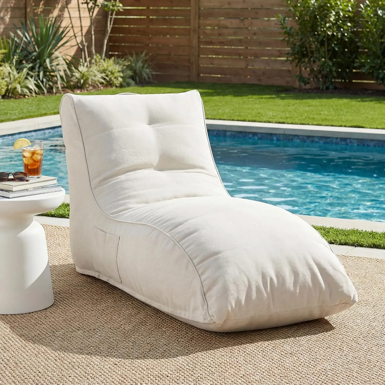 Kids Outdoor Loungers - Sillón Puff para Exteriores Ethel, Sillón