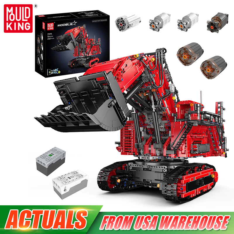 Mould King 17070 17071 coche d - Kids Outdoor Excavator reseña y precio