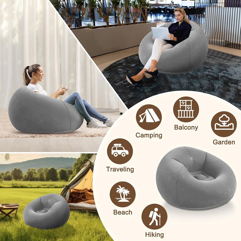 Sillones Inflables Tipo Puff,  - Kids Outdoor Loungers reseña y precio