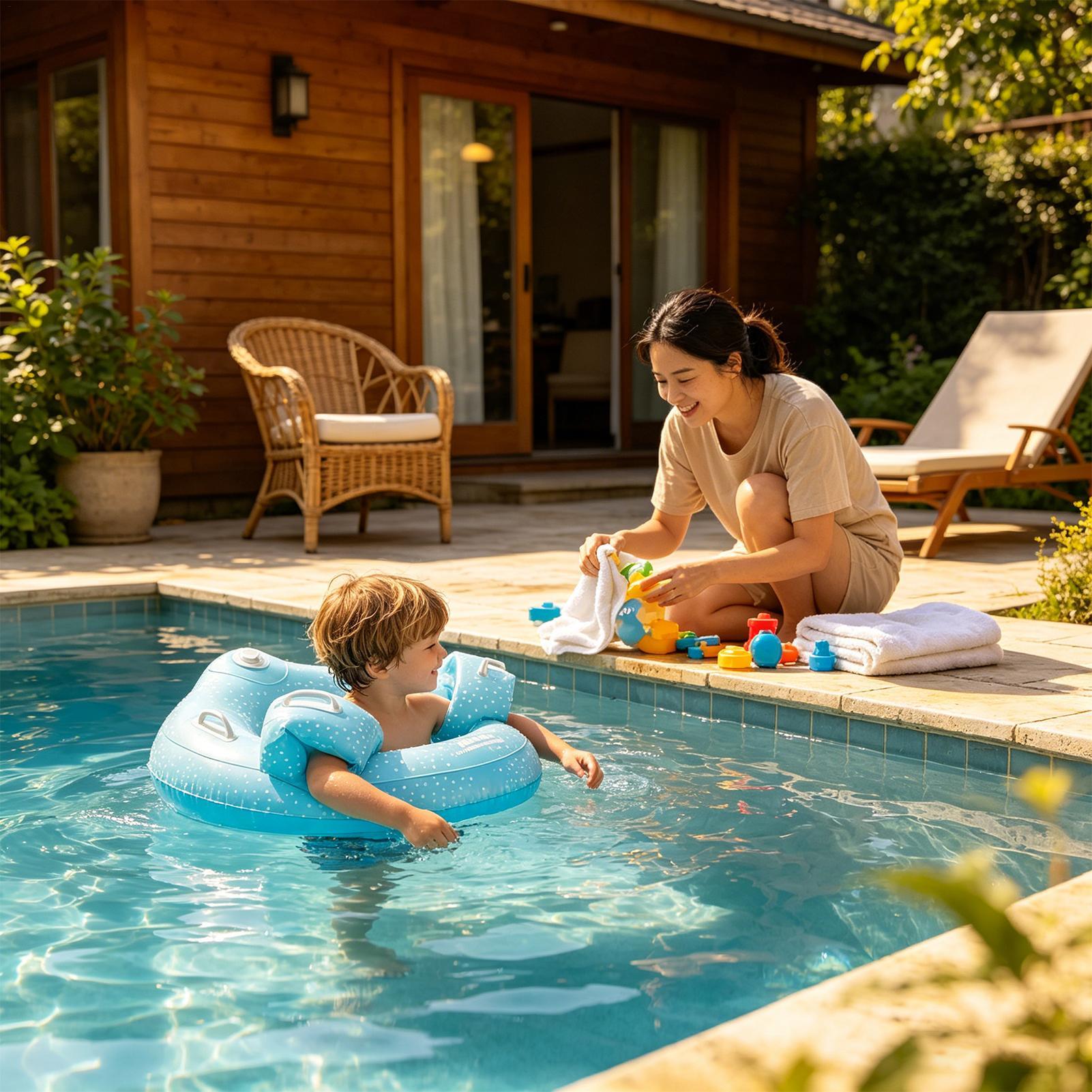 Anillos de piscina para niños, - Kids Outdoor Loungers reseña y precio