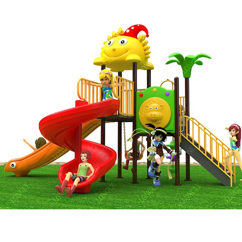Tobogán de Plástico Comercial  - Kids Outdoor Playground reseña y precio