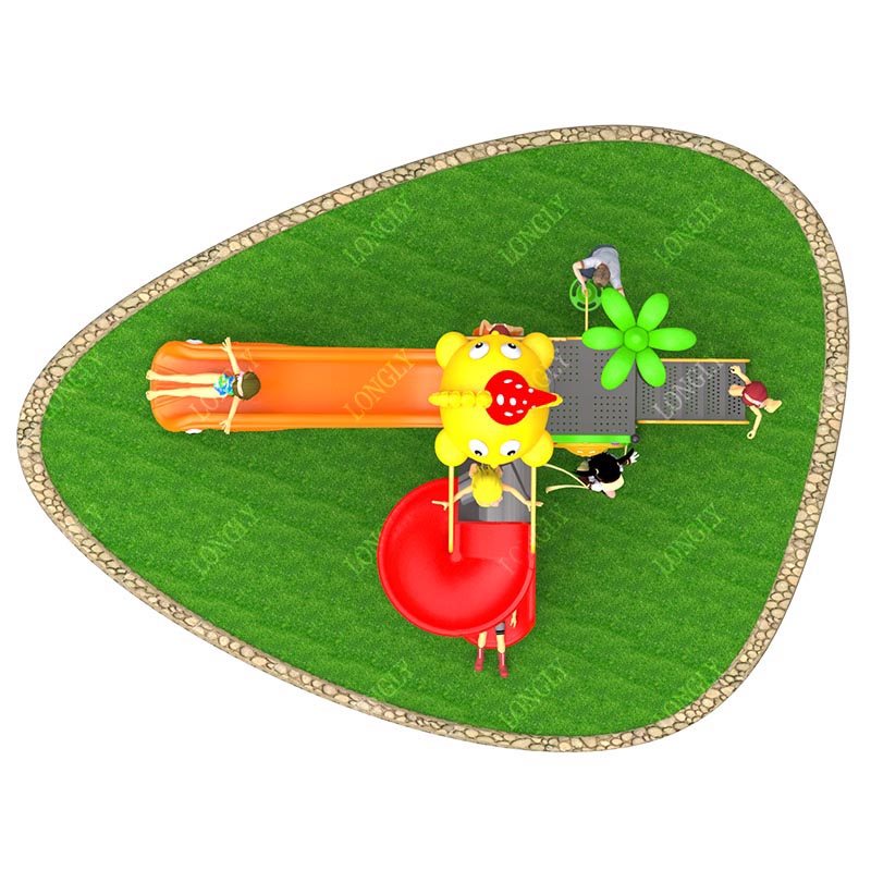 Tobogán de Plástico Comercial  - Kids Outdoor Playground reseña y precio