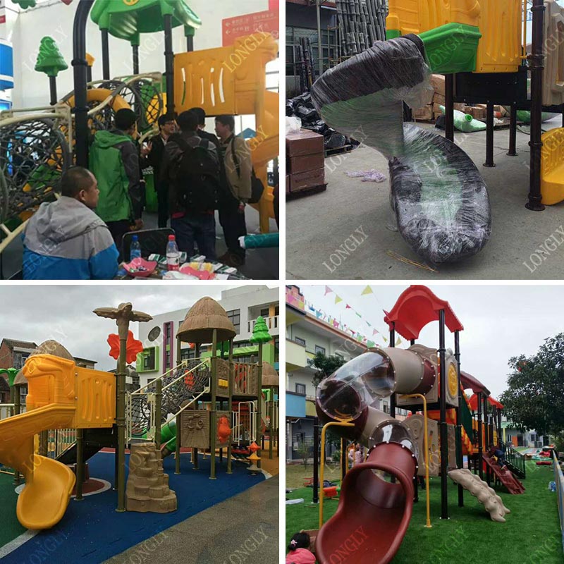 Tobogán de Plástico Comercial  - Kids Outdoor Playground reseña y precio