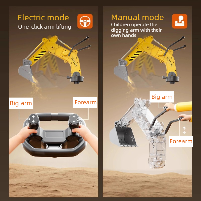 Excavadora eléctrica para niño - Kids Outdoor Ride On reseña y precio