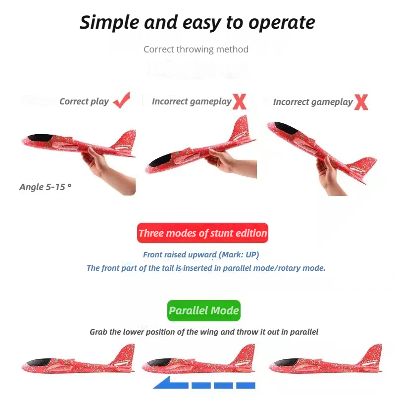 Avión grande de espuma de 48cm - Kids Outdoor Adventure reseña y precio
