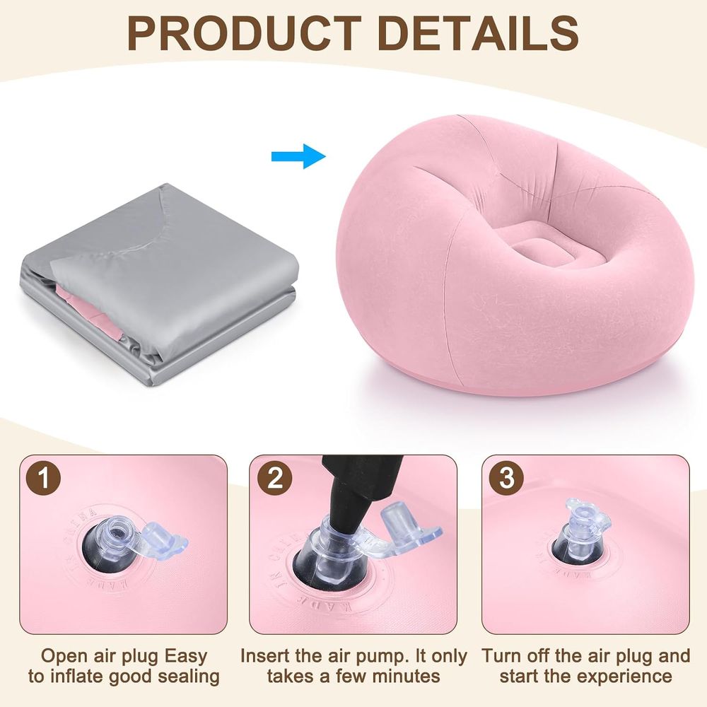 Sillones Inflables Tipo Puff,  - Kids Outdoor Loungers reseña y precio