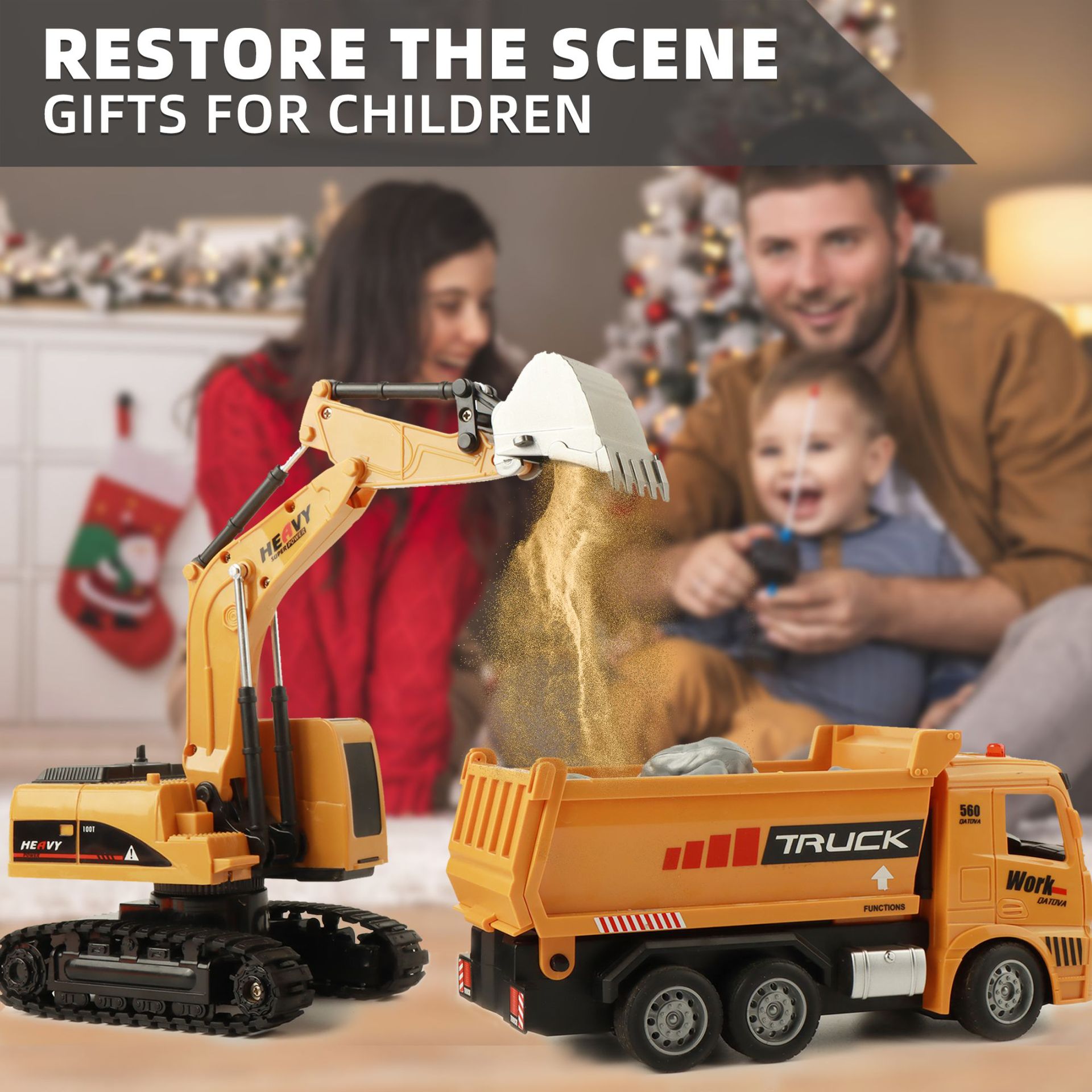 Excavadora de Juguete a Contro - Kids Outdoor Excavator reseña y precio