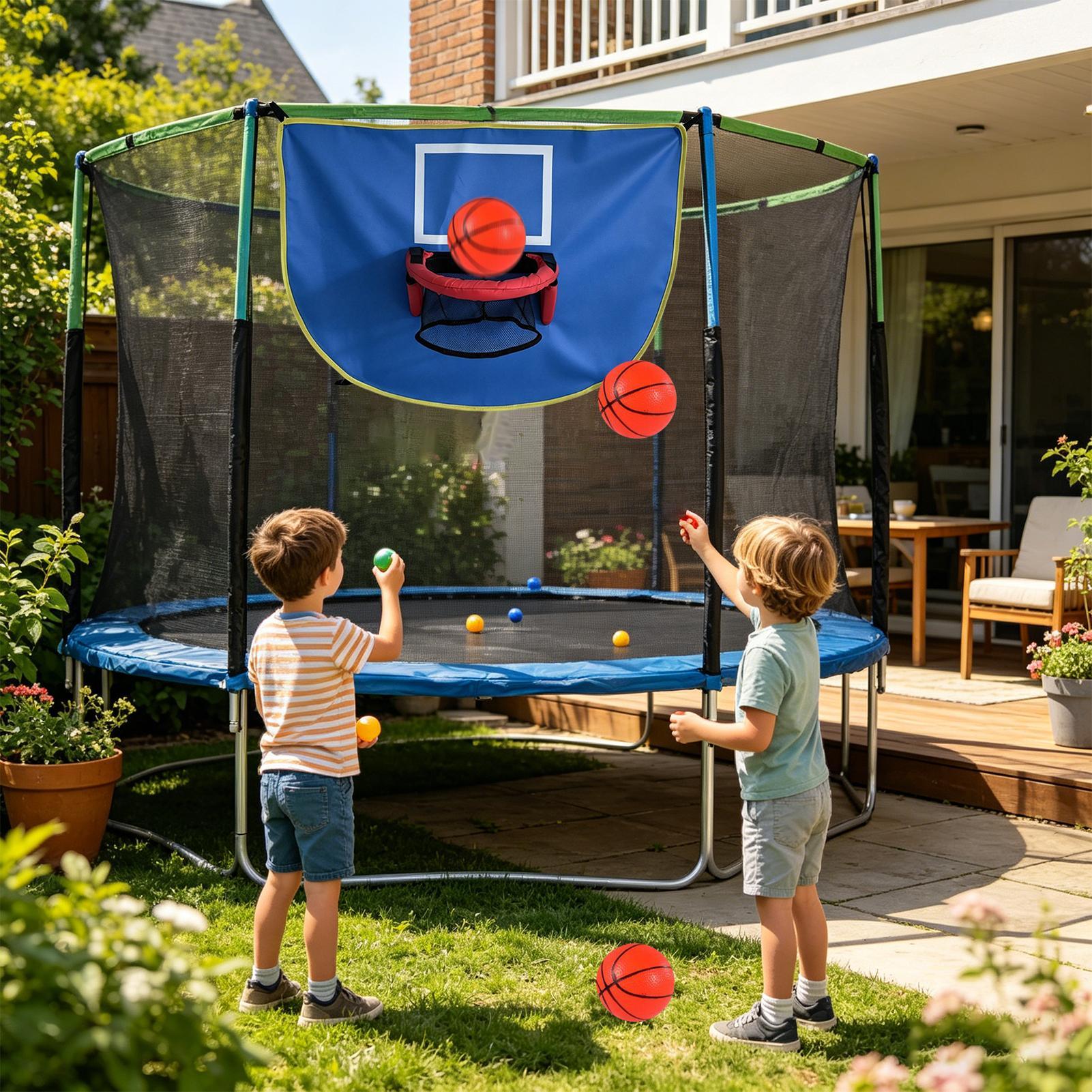 Aro de baloncesto para trampol - Kids Outdoor Basketball Hoop reseña y precio