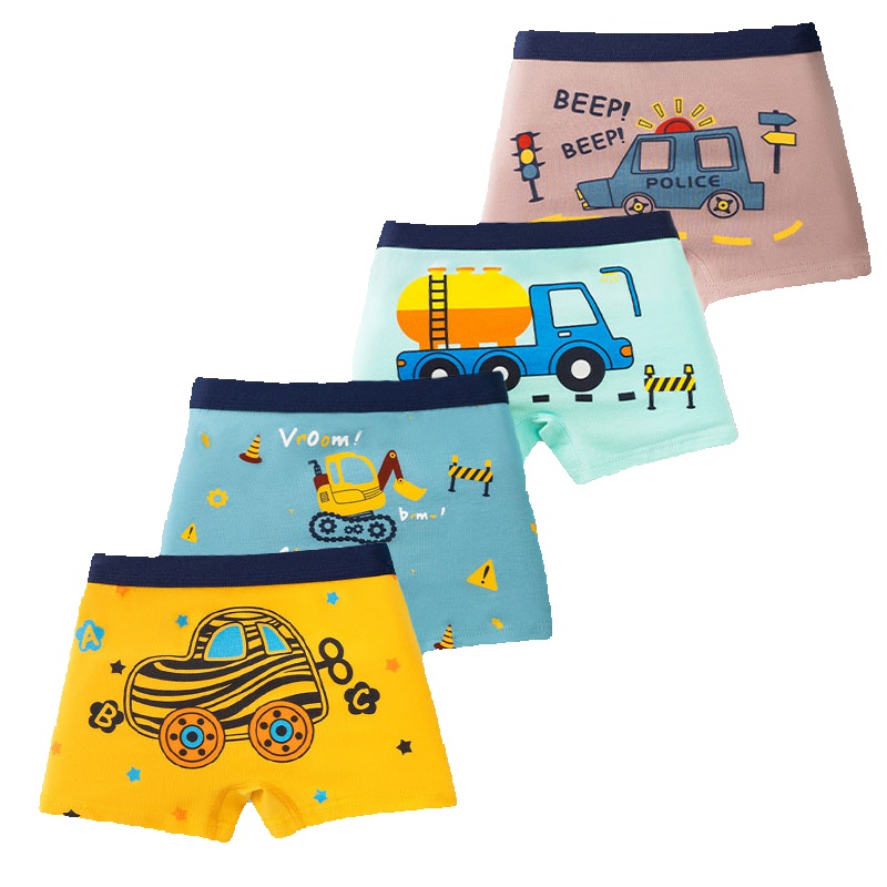 4/8 Uds. Boxer de algodón de a - Kids Outdoor Excavator reseña y precio