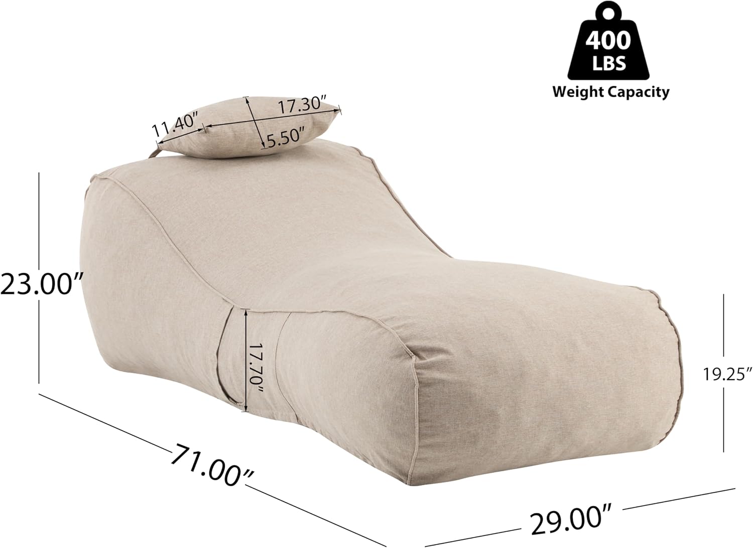 Sillón tipo puf Morton, tumbon - Kids Outdoor Loungers reseña y precio