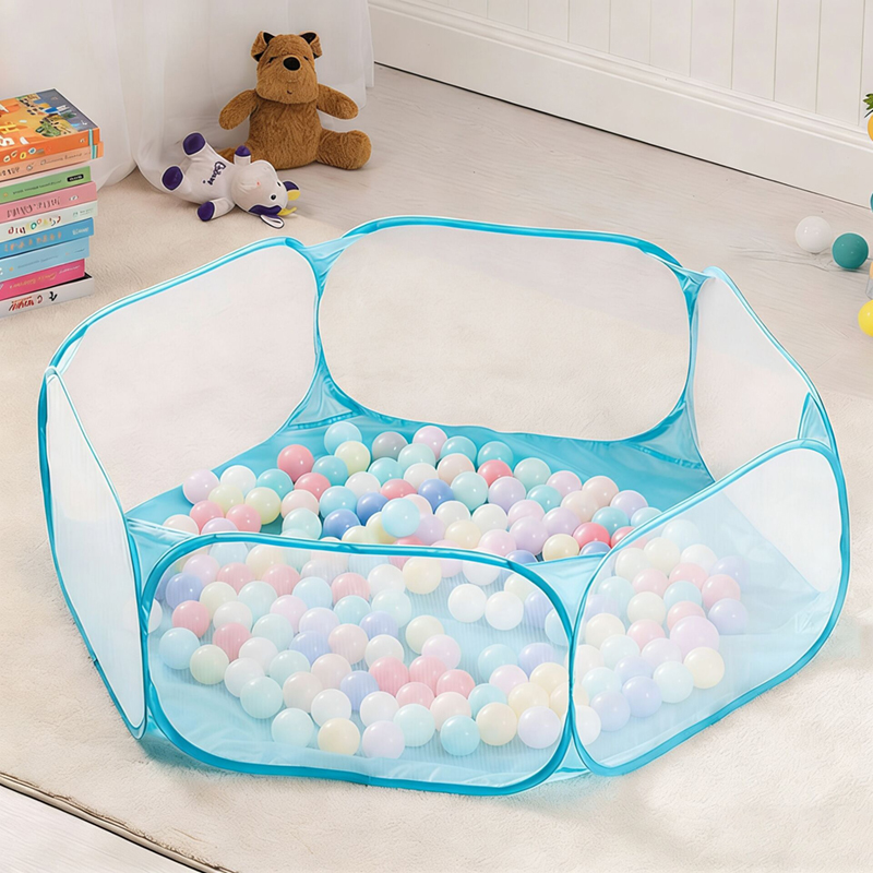 Piscina de bolas plegable y po - Kids Outdoor Fence reseña y precio
