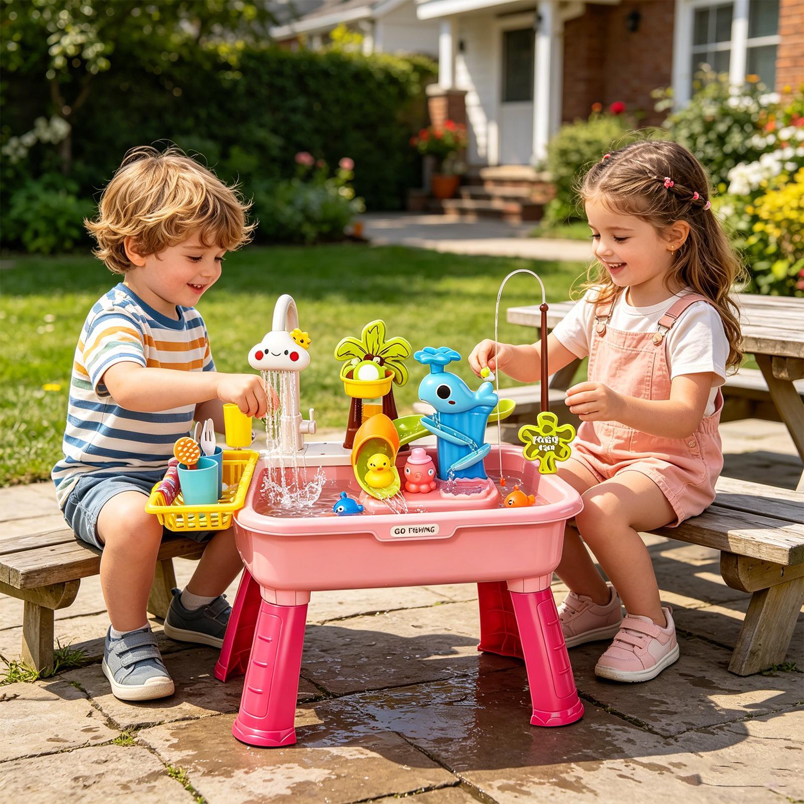 Fregadero de Juego Eléctrico p - Kids Outdoor Kitchen Set reseña y precio