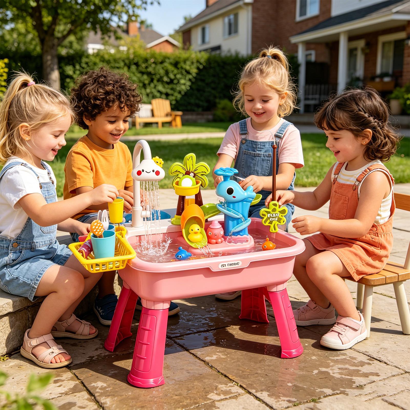 Fregadero de Juego Eléctrico p - Kids Outdoor Kitchen Set reseña y precio