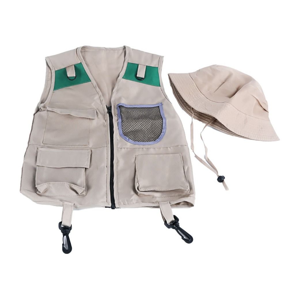 Chaleco y sombrero de explorad - Kids Outdoor Adventure Kit reseña y precio